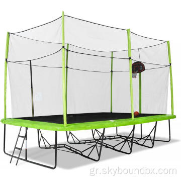 10ft από 17ft γυμναστική ορθογώνιο trampoline mega